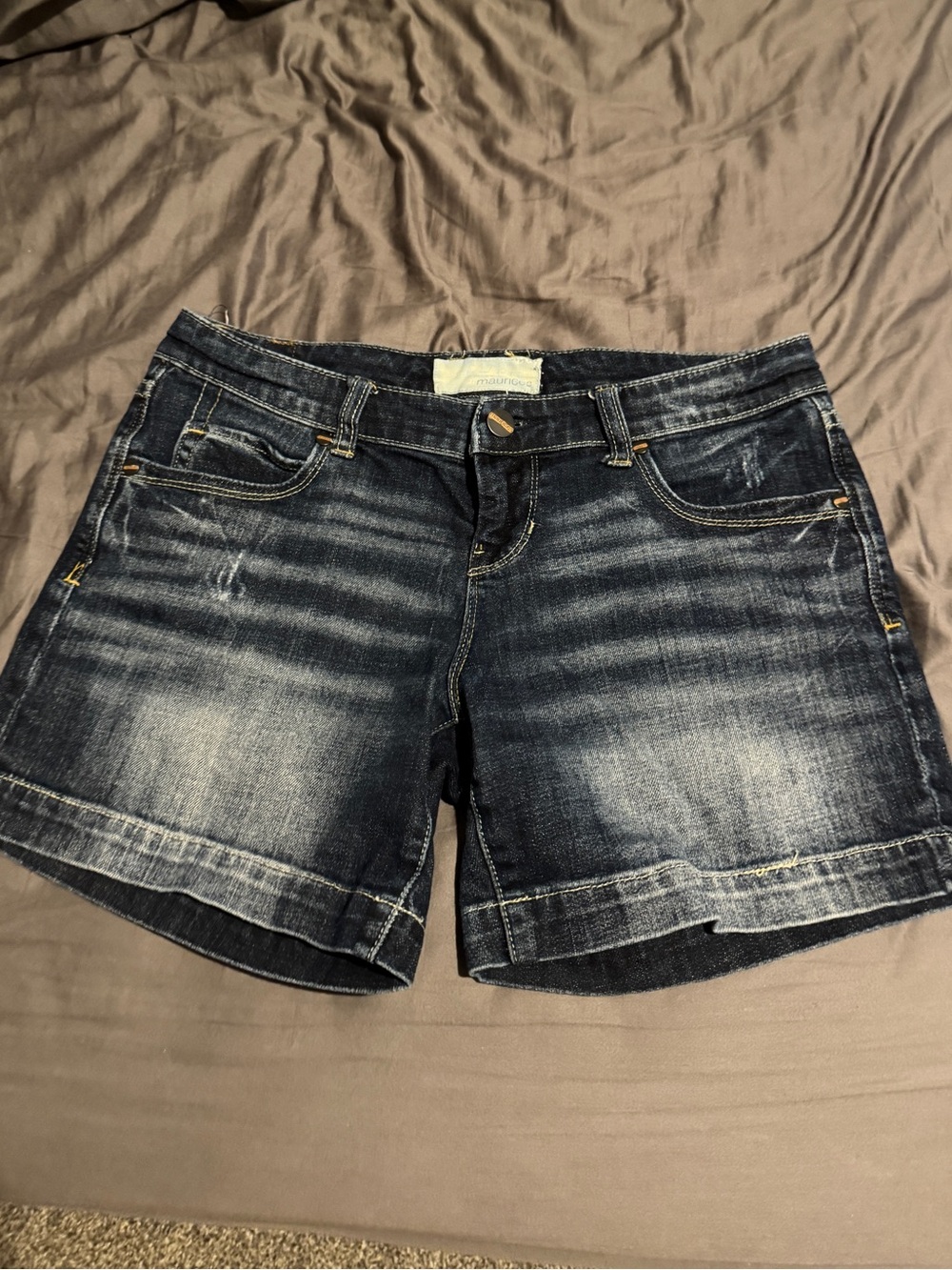Maurice’s Dark Wash Denim Women's Shorts - Blue